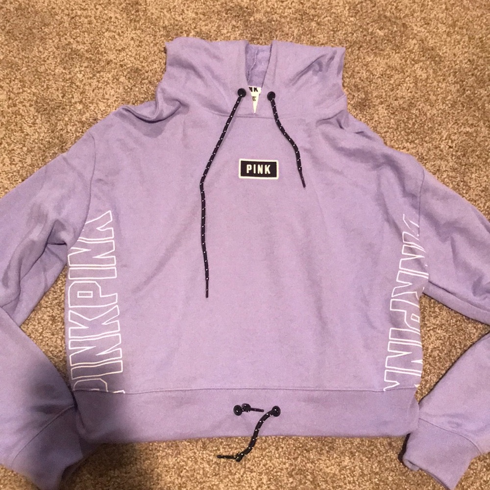 BRAND NEW lavender cropped hoodie